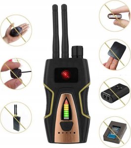 Wykrywacz lokalizator GPS kamer podsłuchów Mking MK8000 2 antenowy 2