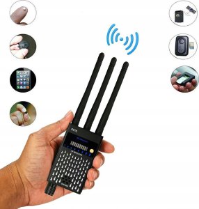 Wykrywacz lokalizator GPS kamer podsłuchów Mking MK8000 2 antenowy 24