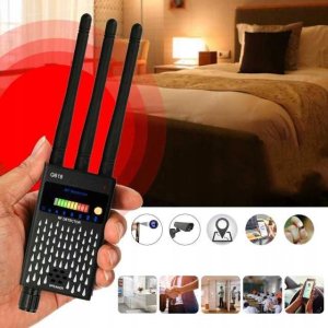 Wykrywacz lokalizator GPS kamer podsłuchów Mking MK8000 2 antenowy 28