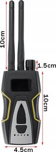 Wykrywacz lokalizator GPS kamer podsłuchów Mking MK8000 2 antenowy 6