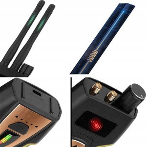 Wykrywacz lokalizator GPS kamer podsłuchów Mking MK8000 2 antenowy 7