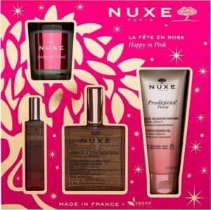 Nuxe Set Nuxe: Prodigieux Floral, Scented Candle, 70 g + Prodigieux Floral, Shower Gel, All Over The Body, For All Skin Types, 70 ml + Prodigieux Floral Le Parfum, Eau De Parfum, For Women, 15 ml *Miniature + Huile Prodigieuse Multi-Purpose Floral, Body 1