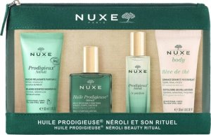 Nuxe Travel Set Nuxe: Prodigieux Neroli, Shower Gel, All Over The Body, For All Skin Types, 30 ml + Prodigieux Neroli, Eau De Parfum, For Women, 15 ml *Miniature + Reve de The, Vegan, Revitalising, Body Scrub, 30 ml + Huile Prodigieuse Multi-Purpose Nero 1