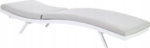 Beliani Leżak ogrodowy jasnoszary AMELIA 2