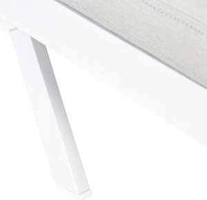 Beliani Leżak ogrodowy jasnoszary AMELIA 5