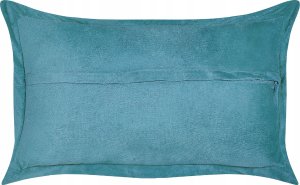Beliani 2 sztruksowe poduszki dekoracyjne 47 x 27 cm lazurowe ZINNIA 5