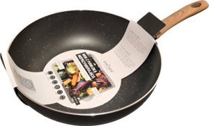 Patelnia Wok płaski z powłoką nieprzywierającą 28cm - Smukee 1