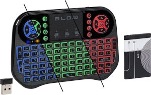 Klawiatura Blow 84-256# Klawiatura bezprzewodowa 2,4ghz+bluetooth miniks-6 +touchpad 2