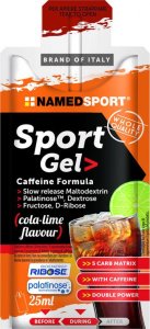 NamedSport NAMEDSPORT Sport Gel Caffeine Formula 25ml ZEL ENERGETYCZNA Z KOFEINA Cola Lime 1