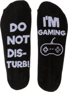 Out of the blue Długie Skarpetki ze Śmiesznym Napisem - DO NOT DISTURB! I'M GAMING 1