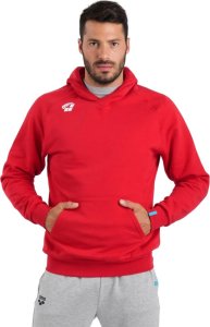 Arena Bluza sportowa z kapturem ocieplana Team Hooded Unisex Sweat Red r.S 4