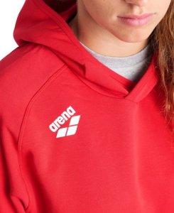 Arena Bluza sportowa z kapturem ocieplana Team Hooded Unisex Sweat Red r.XL 7