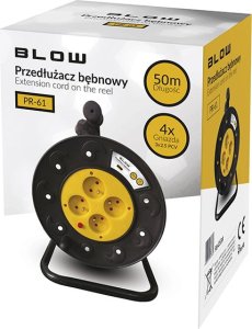 Blow Przedłużacz sieciowy PR-61 4 gniazda z uziemieniem 50m bęben PCV 2