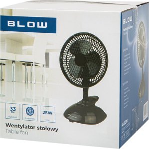 Wentylator Blow 44-023# Wentylator biurkowy 6"/15cm klips 25w 2w1 czarny 4