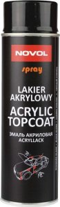 Novol SPRAY ACRYL TOPCOAT CZARNY POŁYSK 500 ML 1