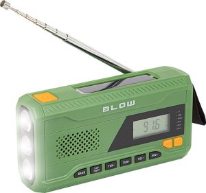 Radio Blow 77-541# Radio przenośne analogowe am/fm blow ra11 solarne dynamo latarka 1