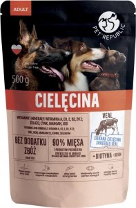 Pet Republic Pet Republic Mokra Karma dla Psa Cielęcina Sos 500g 1