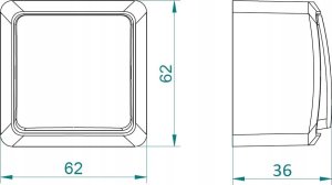 ELEKTROPLAST ŁĄCZNIK ŚWIECZNIKOWY PODWÓJNY BERG/3711-09/EPN 250 V 10 A Elektro-Plast 4