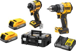 Zestaw elektronarzędzi Dewalt ZESTAW WKRĘTARKA DCD800 + ZAKRĘTARKA DCF850 18V 2*1.7AH 1