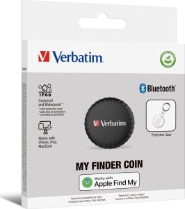 Verbatim Lokalizator My Finder Coin, 32133 BT 5.2, NFC Czarny 2