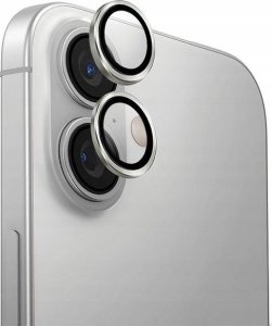 Uniq UNIQ Optix Aluminium Camera Lens Protector iPhone 16 6.1" / 16 Plus 6.7" sterling silver szkło na obiektyw aparatu z aplikatorem 1