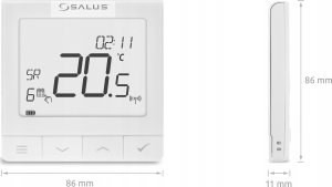 Salus Salus bezprzewodowy, natynkowy regulator temperatury WQ610RF Quantum z OpenTherm, tygodniowy, akumulatorowy 2