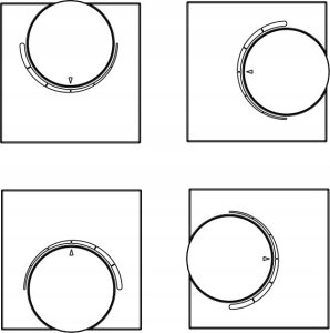 Salus Salus przewodowy, natynkowy, elektroniczny regulator temperatury z pokrętłem RT20, dobowy, 230 V, wersja slim 4