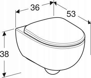 Miska WC Alkotest 502.793.00.1 / GEBERIT / SELNOVA PREMIUM / WISZĄCA MISKA WC  Z DESKĄ DUROPL WOLNOOP / UKRYTY MONTAŻ 3