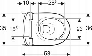 Miska WC Alkotest 502.793.00.1 / GEBERIT / SELNOVA PREMIUM / WISZĄCA MISKA WC  Z DESKĄ DUROPL WOLNOOP / UKRYTY MONTAŻ 5