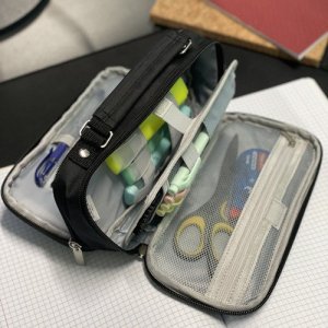 Piórnik Maaleo Piórnik rozkładany podwójny - czarny Maaleo 24516 9