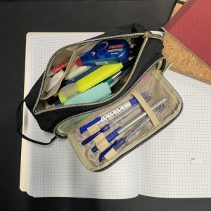 Piórnik Maaleo Piórnik rozkładany podwójny - czarny Maaleo 24502 9