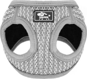 Springos Komplet szelki bezuciskowe dla psa, kota M 9-13 kg + smycz 150 cm szara UNIWERSALNY 4