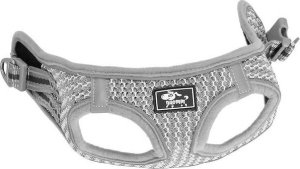 Springos Komplet szelki bezuciskowe dla psa, kota M 9-13 kg + smycz 150 cm szara UNIWERSALNY 9