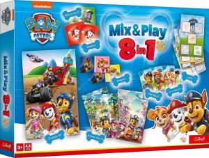 Trefl TREFL PAW PATROL 8in1 Mix&play set of boardgames 1