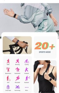 Smartwatch Active Band SMARTWATCH SMARTBAND ZEGAREK BRANSOLETKA PULS SEN CIŚNIENIE SATURACJA PRO WATCH H80 10