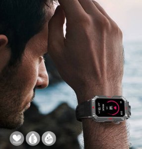 Smartwatch Active Band SMARTWATCH ZEGAREK SPORTOWY SMARTBAND AMOLED PULS OPASKA SPORTOWA DAMSKI PL CF26 7