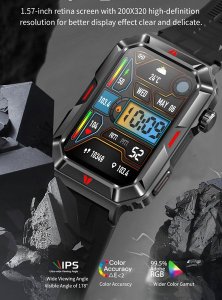 Smartwatch Active Band SMARTWATCH ZEGAREK SPORTOWY SMARTBAND AMOLED PULS OPASKA SPORTOWA DAMSKI PL CF26 9