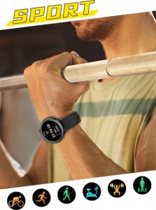 Smartwatch Active Band SMARTWATCH ZEGAREK SPORTOWY SMARTBAND AMOLED PULS OPASKA SPORTOWA DAMSKI PL P2 13