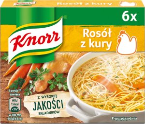 KNORR Knorr Rosół z kury 60 g (6 x 10 g) 1