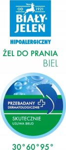 Biały Jeleń Żel do prania BIAŁY JELEŃ Biel Hipoalergiczny 5l 2