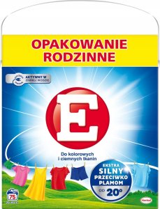 Henkel 2x Proszek do prania E do kolorowych i ciemnych tkanin 75 prań 4,125kg 1