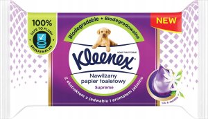 Kleenex 4x Nawilżany papier toaletowy KLEENEX Supreme 38 szt. 1