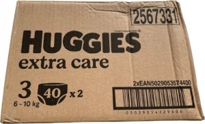 Huggies Pieluchy HUGGIES Extra Care 3 (6-10kg) 2x 40szt 2
