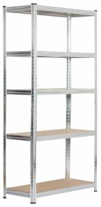 Fancy Garden Regał metalowy magazynowy warsztatowy do garażu piwnicy 90x40x180 cm - srebrny 9