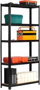 Fancy Garden Regał metalowy magazynowy warsztatowy do garażu piwnicy 90x30x180 cm - czarny 11