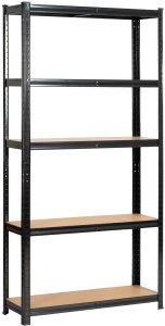 Fancy Garden Regał metalowy magazynowy warsztatowy do garażu piwnicy zestaw 2 szt. 90x30x180 cm - czarny 9