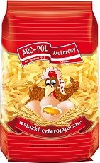 Arc-pol Makaron wstążki paski czterojajeczny 500 g 1