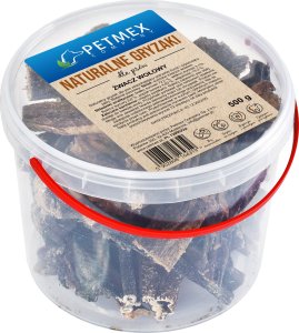 Petmex PETMEX - Żwacz wołowy naturalny gryzak wiaderko 500g 1