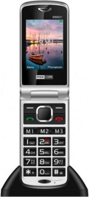 Telefon komórkowy Maxcom MM831BB Czarno-srebrny 9