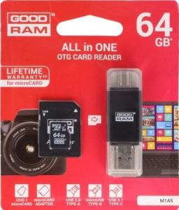 Karta GoodRam All-in-one 64GB microSD (M1A5-0640R11) 1